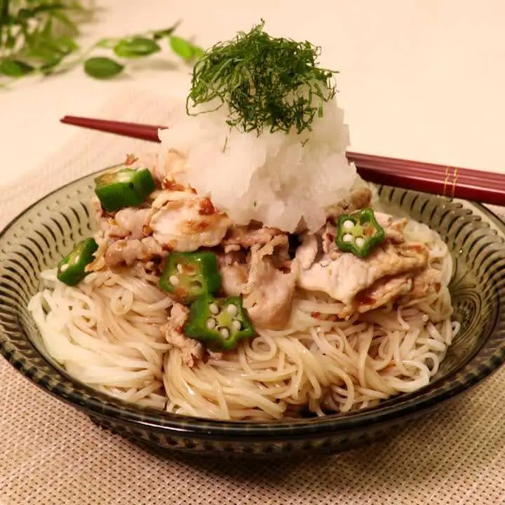 豚しゃぶおろしそうめん