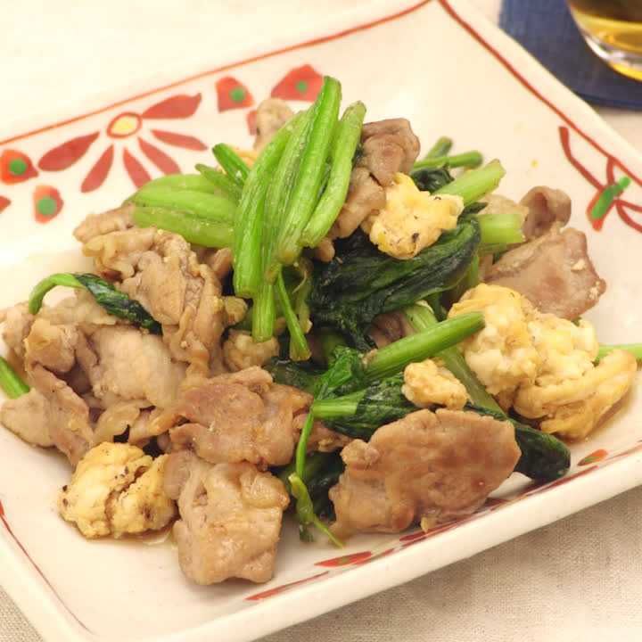 簡単ボリューミー♪ ほうれん草と豚肉の中華炒めのレシピ動画・作り方 | デリッシュキッチン