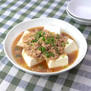 「ひき肉と生姜のあんかけ豆腐」のレシピ動画