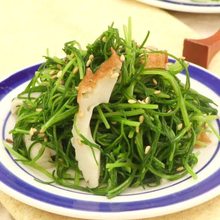 ごま油香る おかひじきとちくわのナムルのレシピ動画 作り方 Delish Kitchen