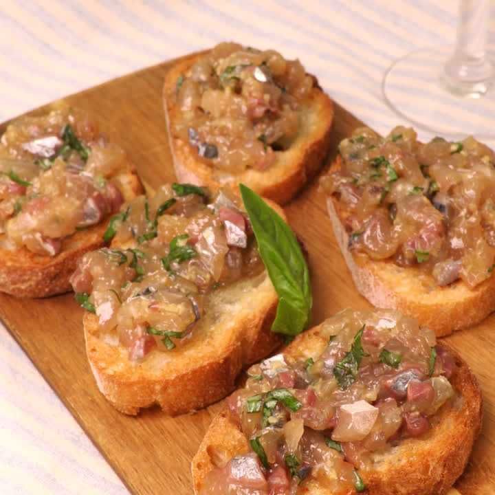 アジのブルスケッタ