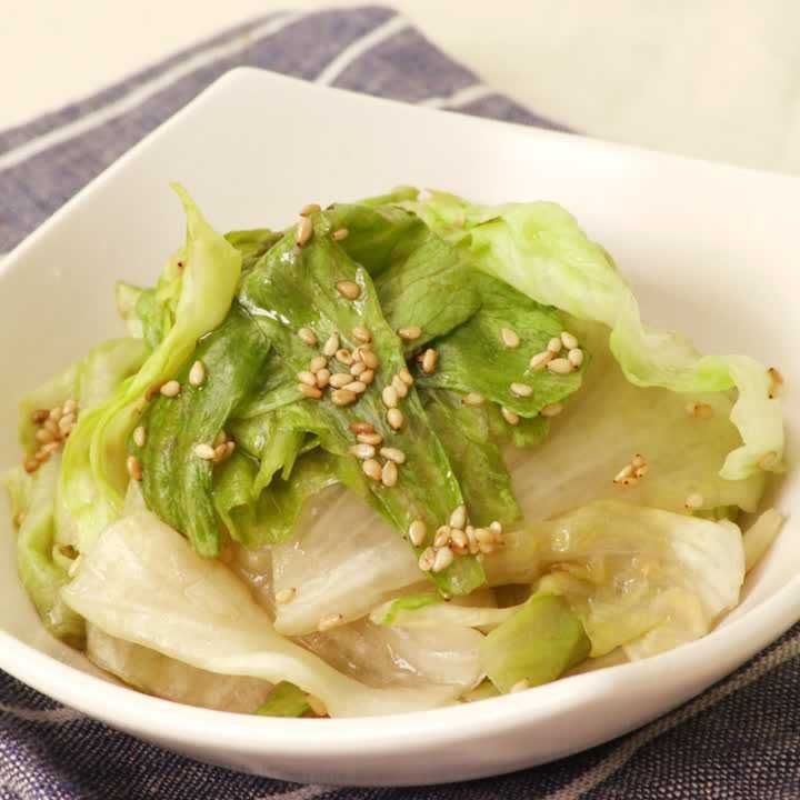 レタスの胡麻酢和え