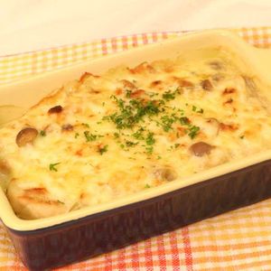 豆腐クリームの和風グラタン