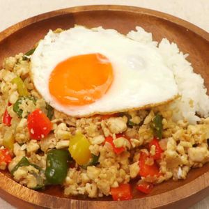 豆腐ガパオライス風