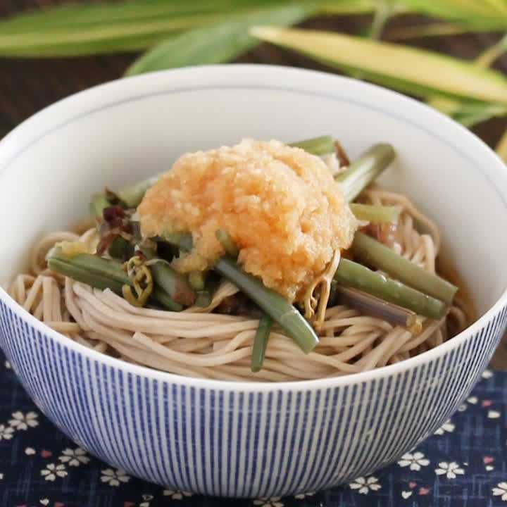 おろし山菜そば