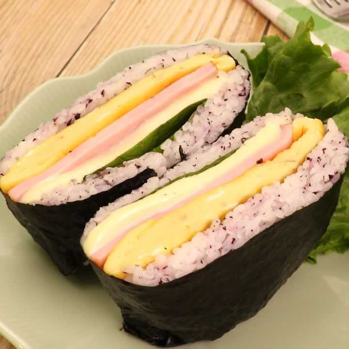 ハムチーズおにぎらず