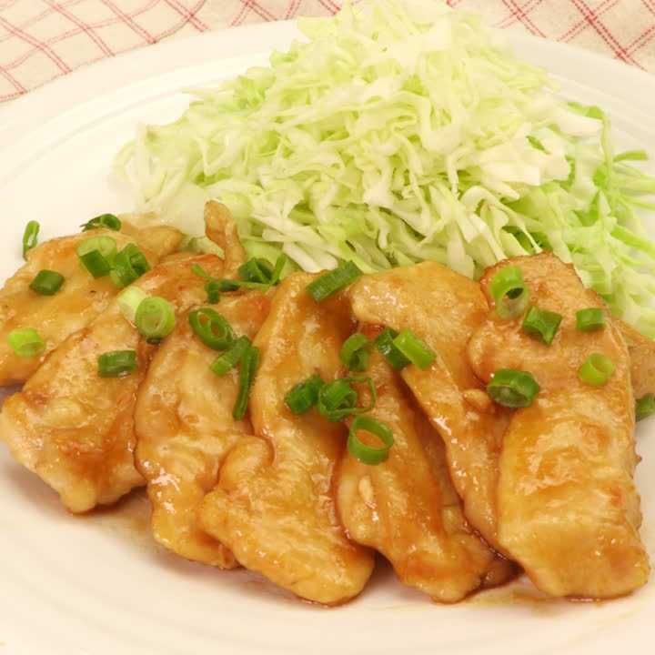 鶏むね肉の生姜焼き