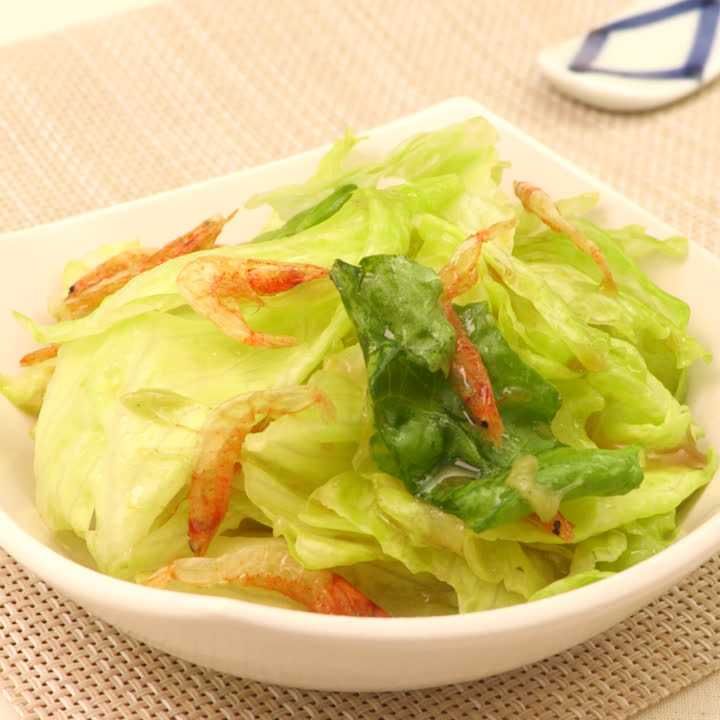 レタスと桜えびのわさび和え