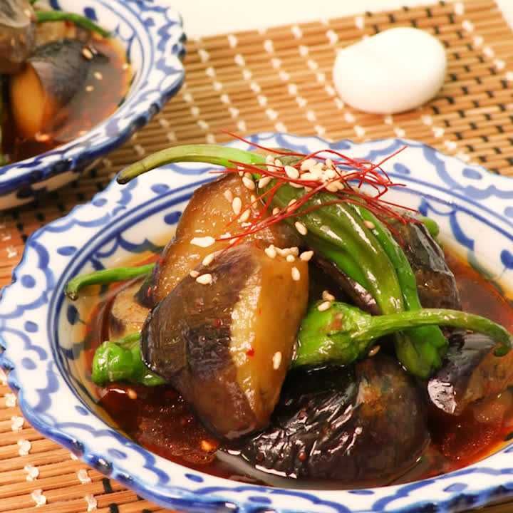 なすとししとうのピリ辛南蛮漬け