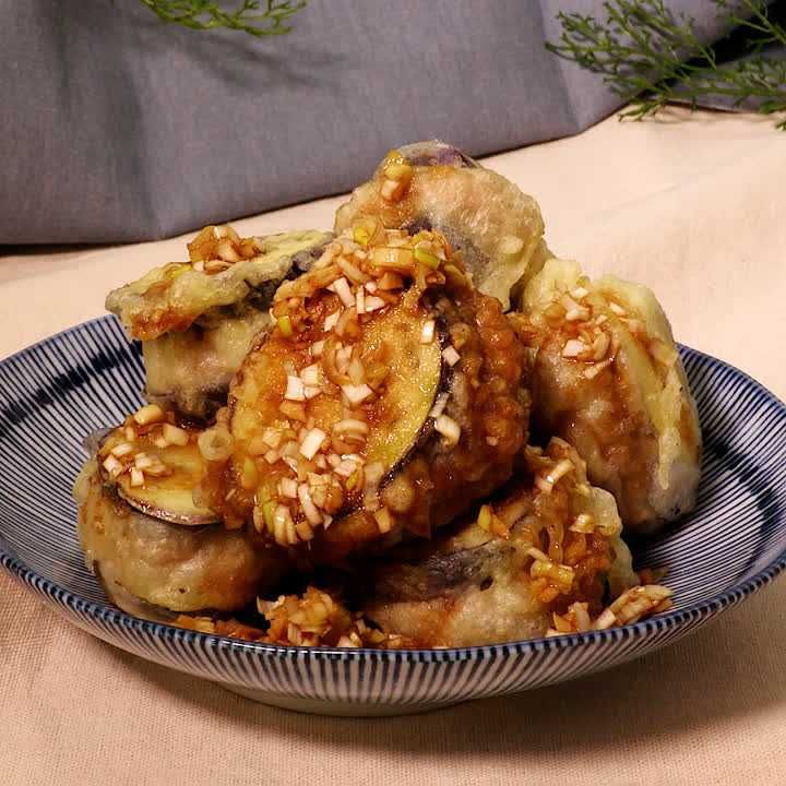 ナスのはさみ揚げ