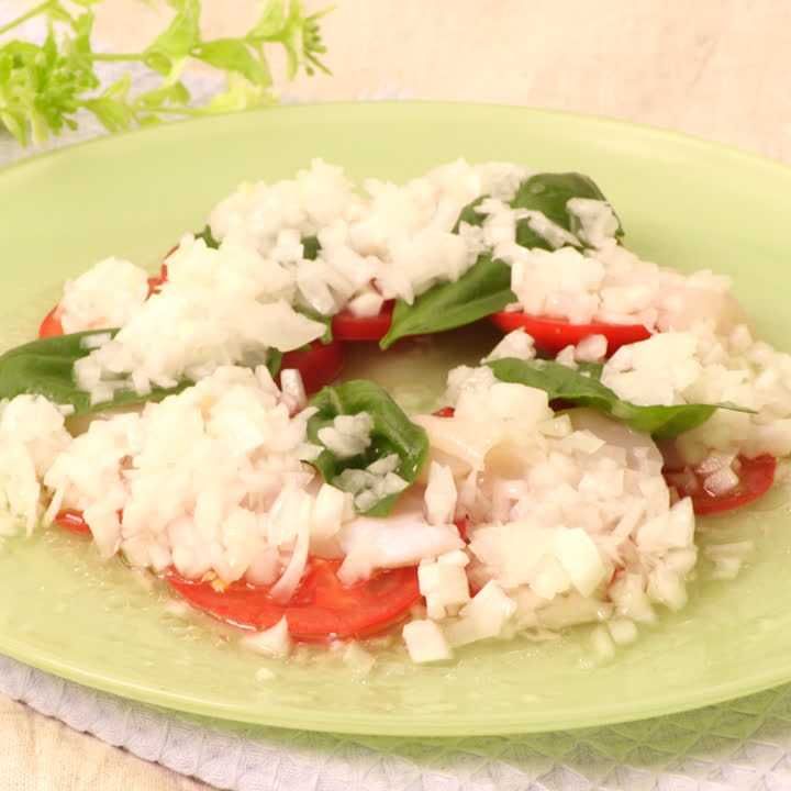 トマトとホタテのサラダ