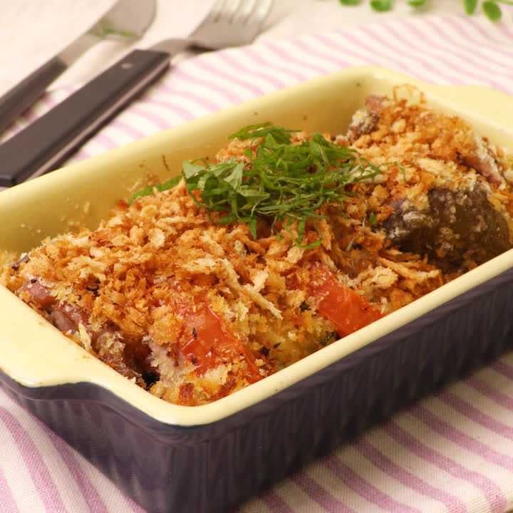 豚ヒレとトマトの重ね焼き