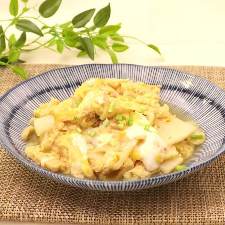 たけのこの卵とじ