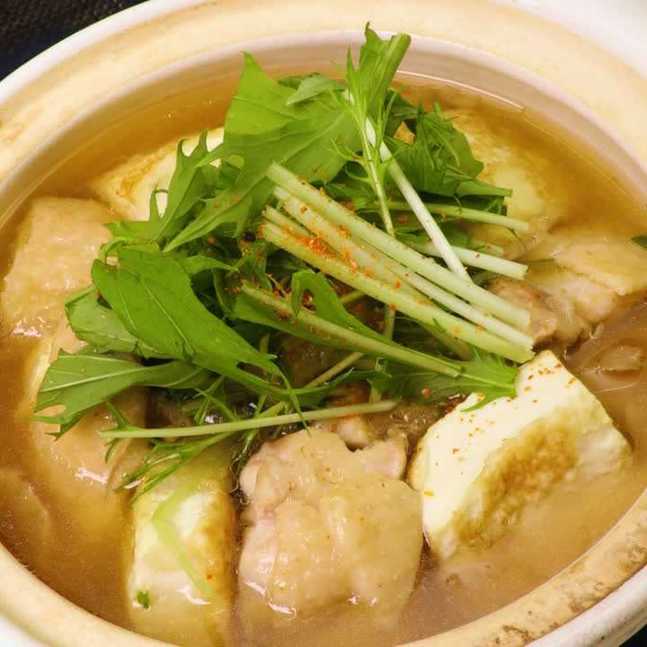 鶏もも肉と揚げ出し豆腐のみぞれ煮