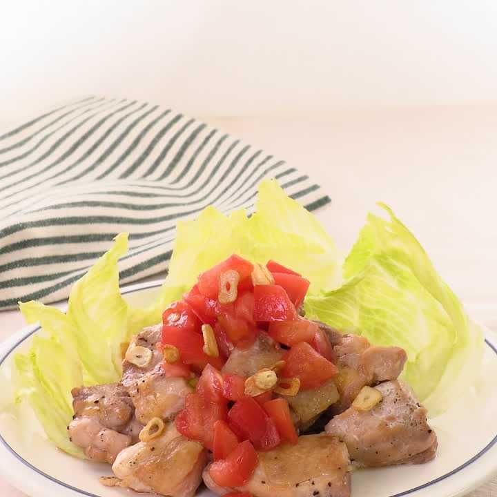 ゴロッとトマトのジューシーチキン