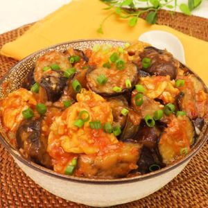 「なすと卵のチリソース」のレシピ動画