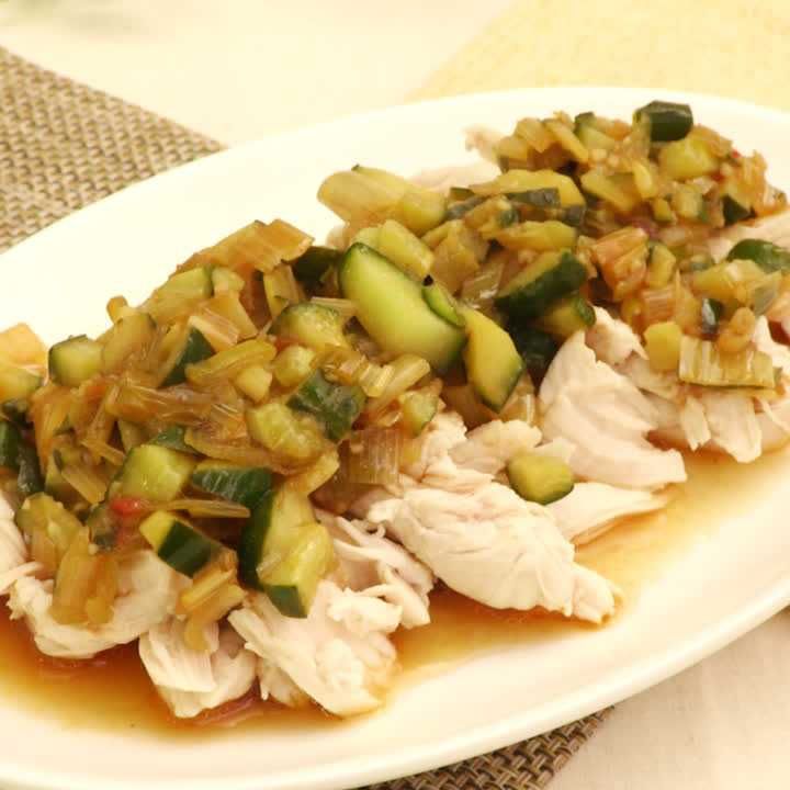 きゅうりの中華甘酢だれ