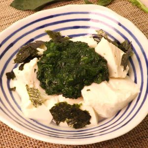 モロヘイヤのくずし豆腐