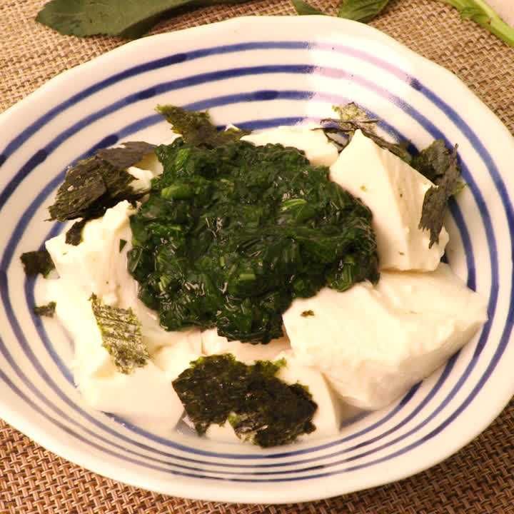 モロヘイヤのくずし豆腐