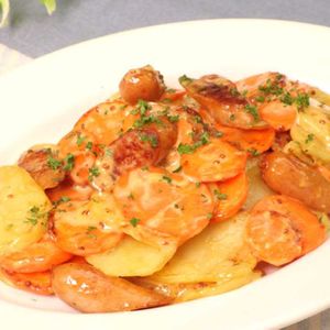 「にんじんとじゃがいものホットサラダ」のレシピ動画