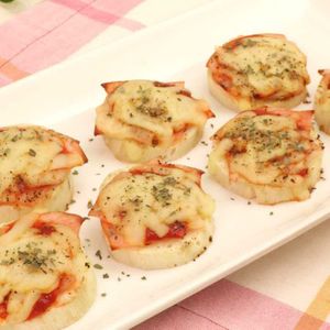「ハムのれんこんチーズ焼き」のレシピ動画