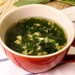 モロヘイヤの卵スープ
