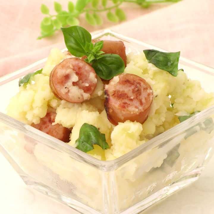 ソーセージのバジルポテトサラダ