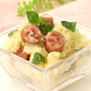 ソーセージのバジルポテトサラダ