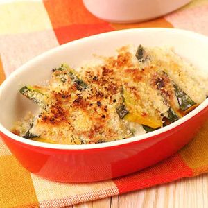 かぼちゃのパン粉チーズ焼き