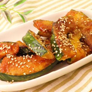 「かぼちゃの甘辛焼き」のレシピ動画