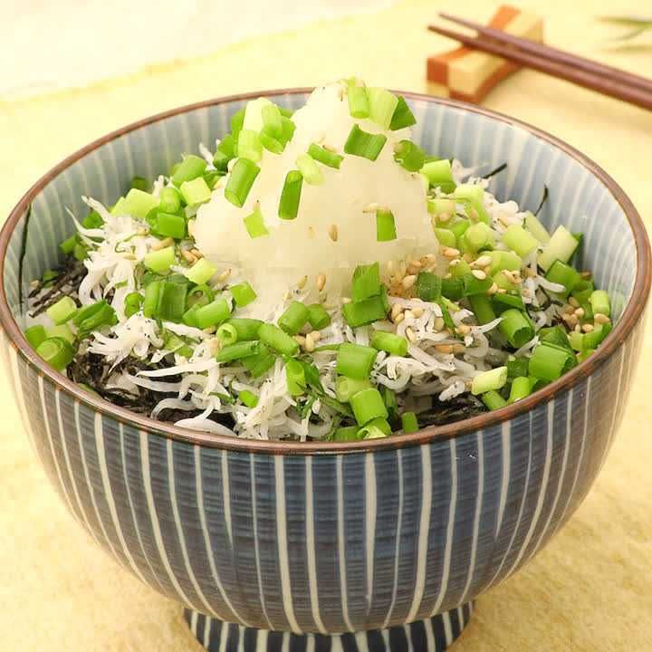 ねぎたっぷりしらす丼