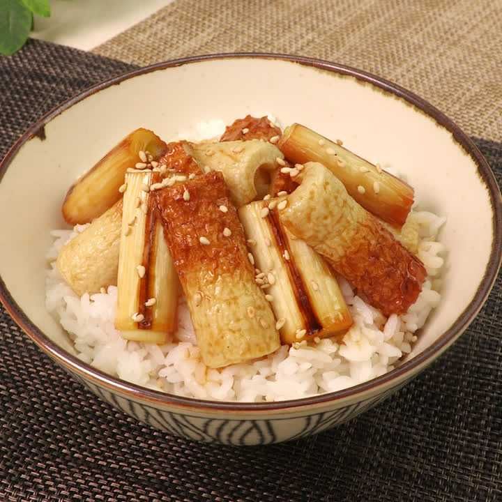 ちくわの照り焼き丼