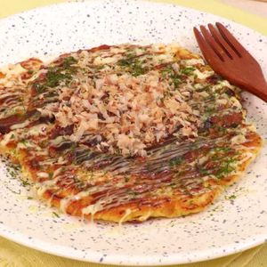 「豆腐と長芋のお好み焼き」のレシピ動画