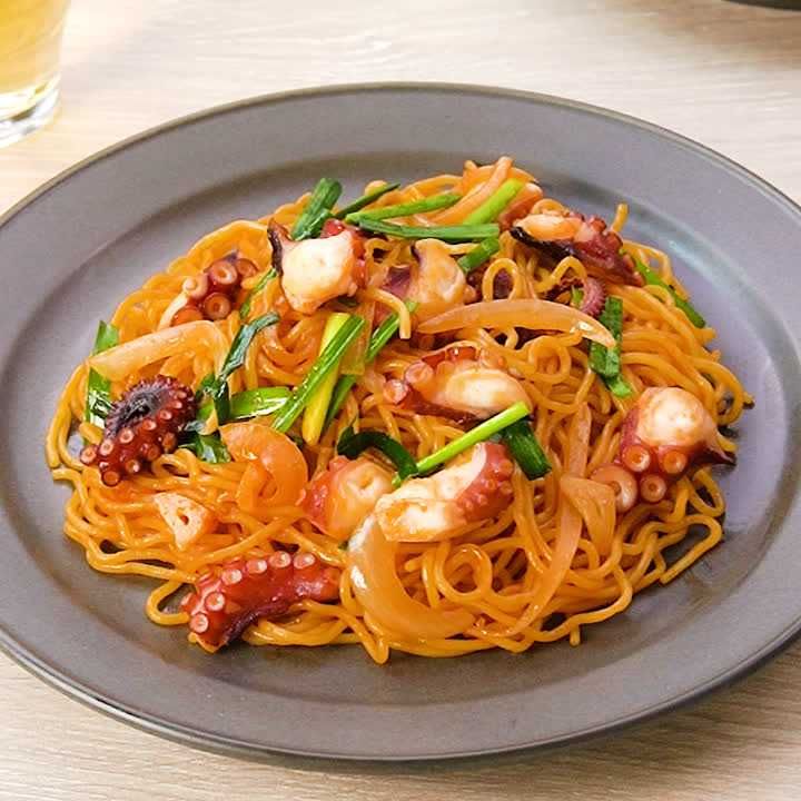 たこのピリ辛焼きそば