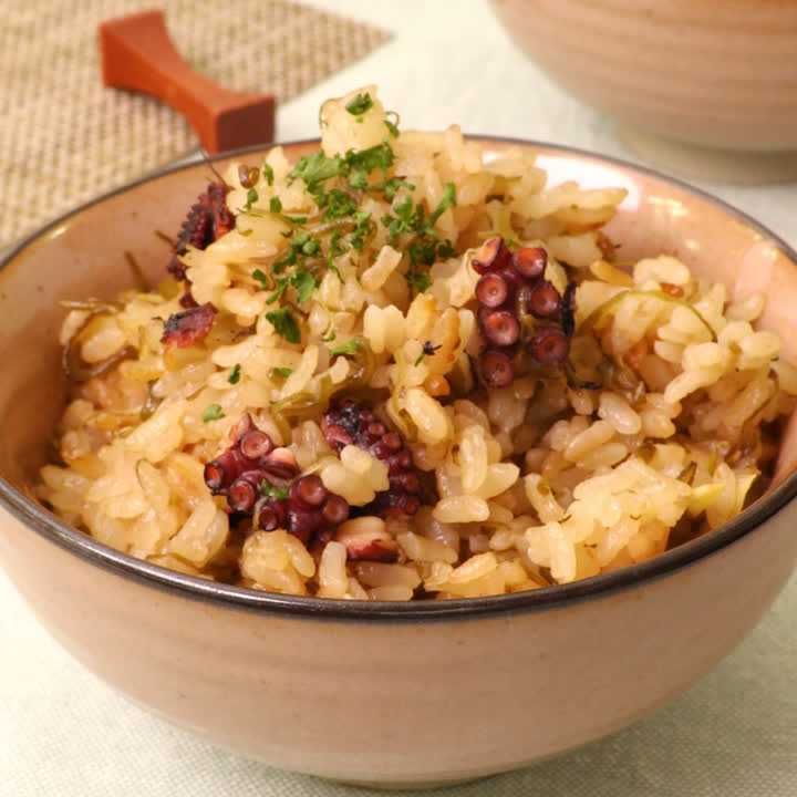 めかぶの炊き込みご飯