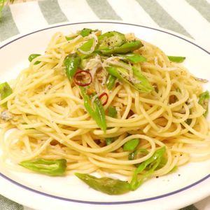 「ししとうとしらすのオイルパスタ」のレシピ動画