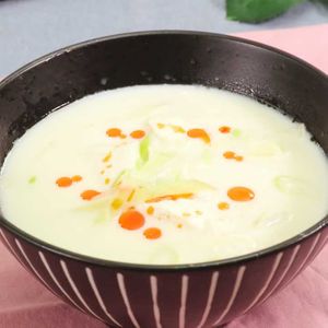 「豆乳と豆腐の中華風スープ」のレシピ動画