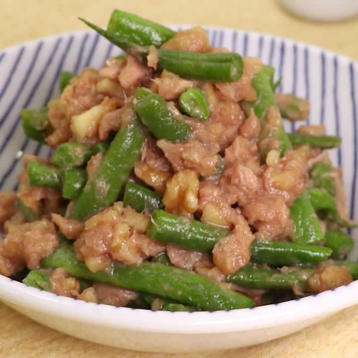 いんげんとツナのくるみ和え