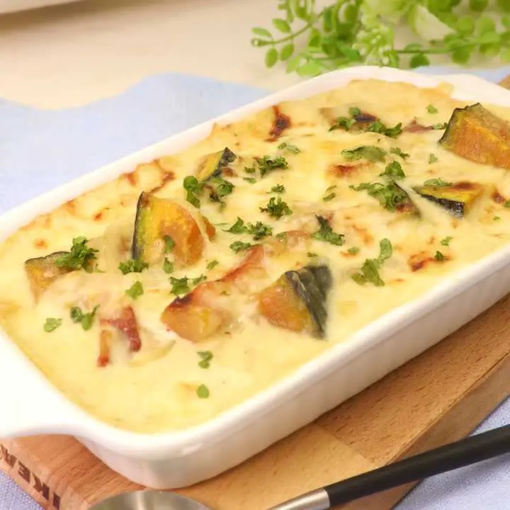 かぼちゃクリームグラタン