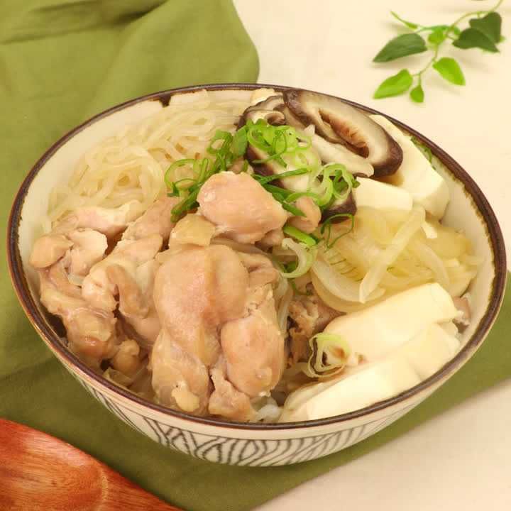鶏ももすき焼き丼