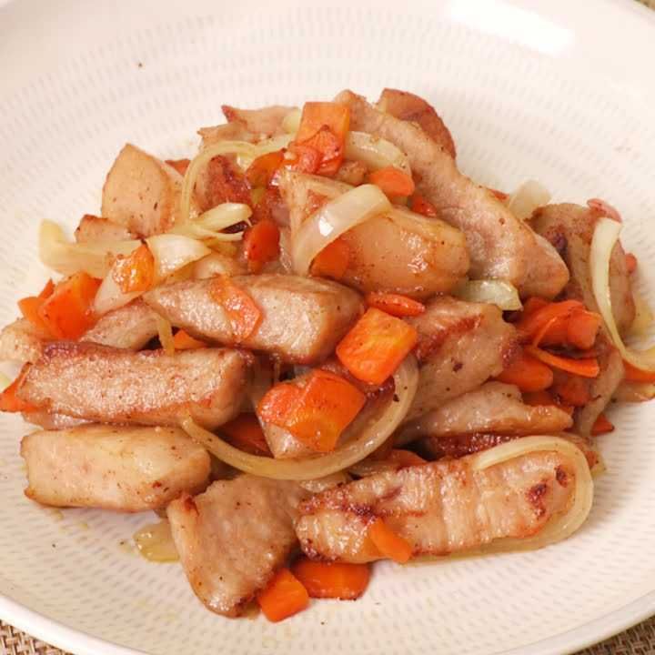 豚トロの塩だれ炒め