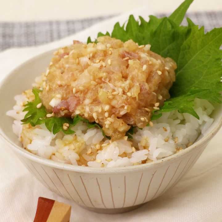 カンパチのなめろう丼