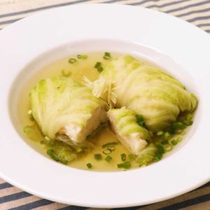 「和風えびロールキャベツ」のレシピ動画