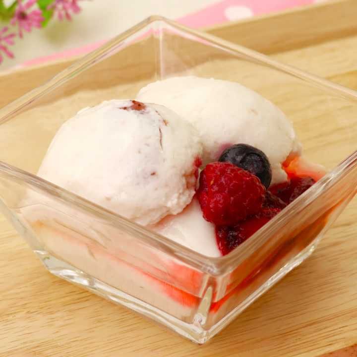 いちごヨーグルト寒天