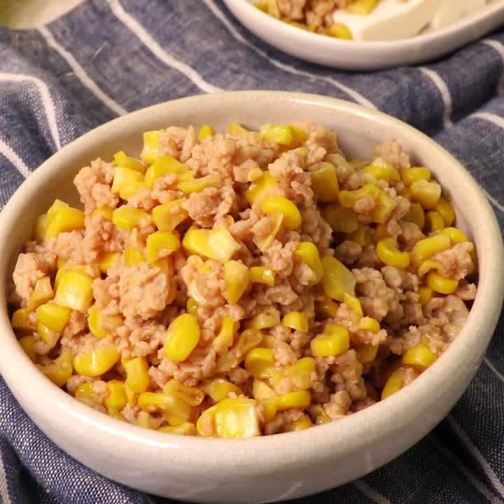 コーン肉味噌
