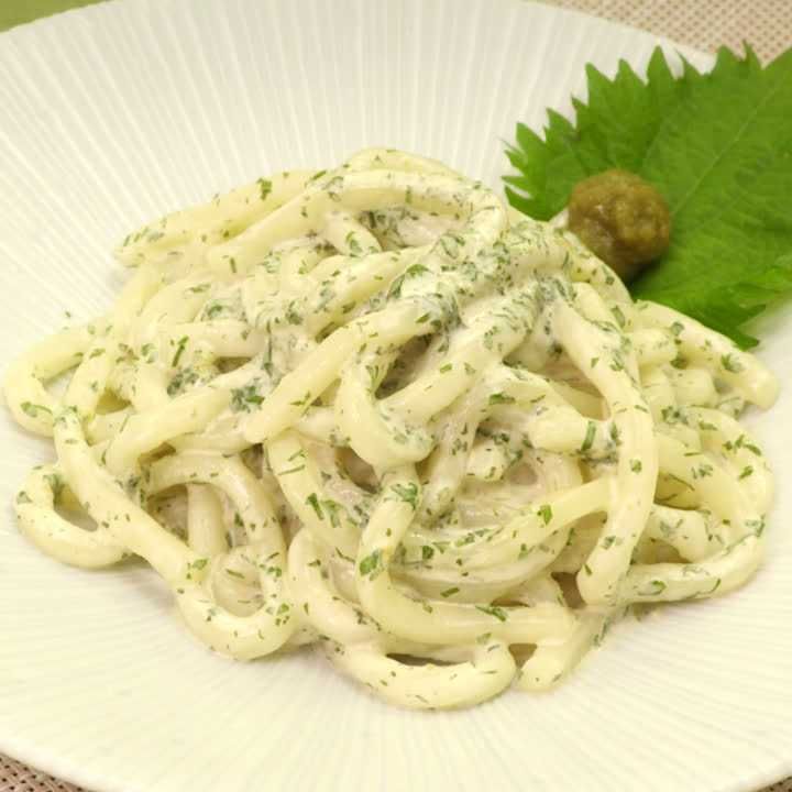 大葉の柚子胡椒うどん