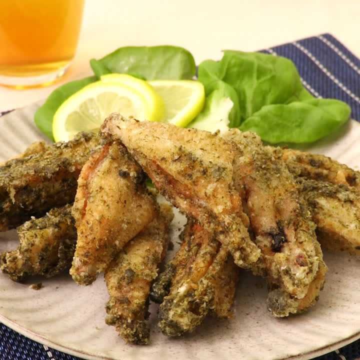 鶏手羽中の磯辺揚げ