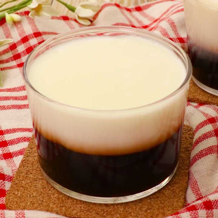 カフェラテ寒天