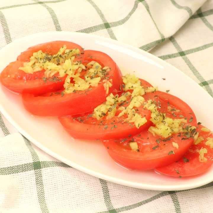 トマトの酢しょうががけ