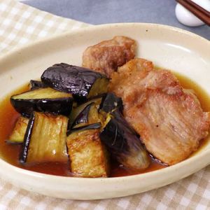 「なすと豚肉の揚げ浸し」のレシピ動画